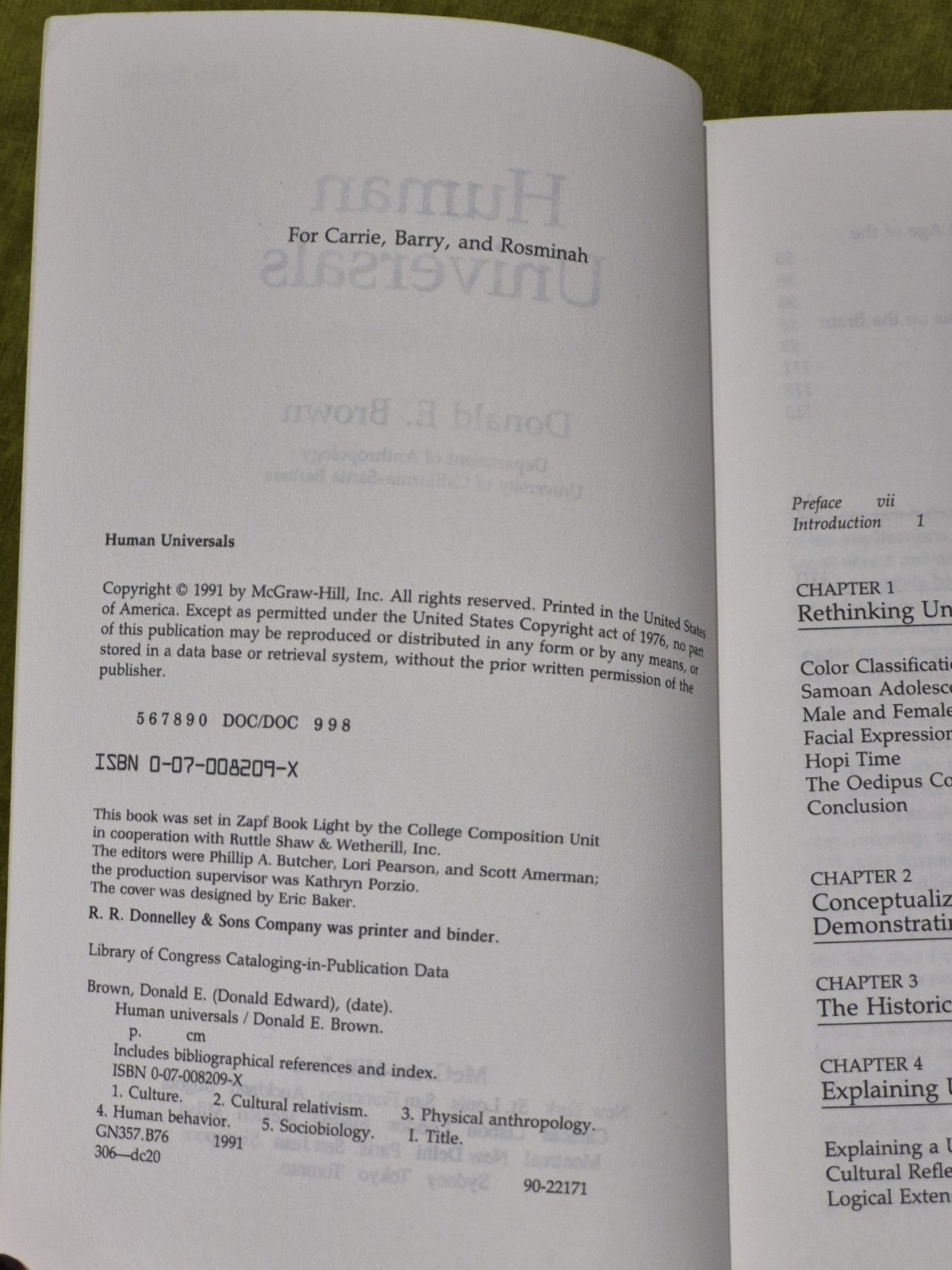 Human Universals, Donald E Brown4