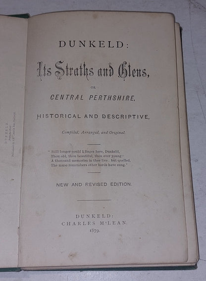 Dunkeld: Its Straths & Glens, Charles McLean 1879. 4