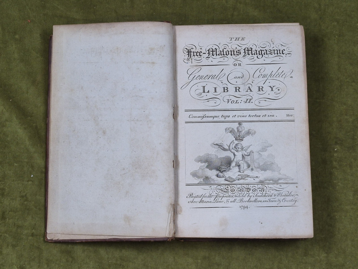 The Freemasons Magazine 1794 Jan Vol II - T. Burton4