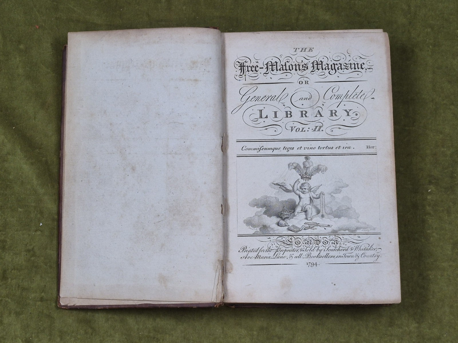 The Freemasons Magazine 1794 Jan Vol II - T. Burton4