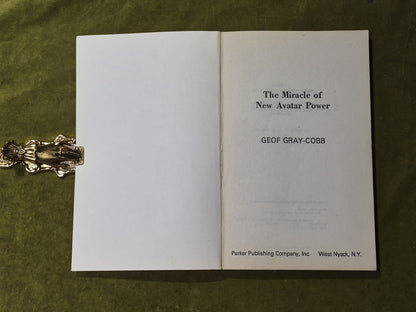 The Miracle of New Avatar Power by Geof Gray-Cobb 1977 2nd Printing Paperback3