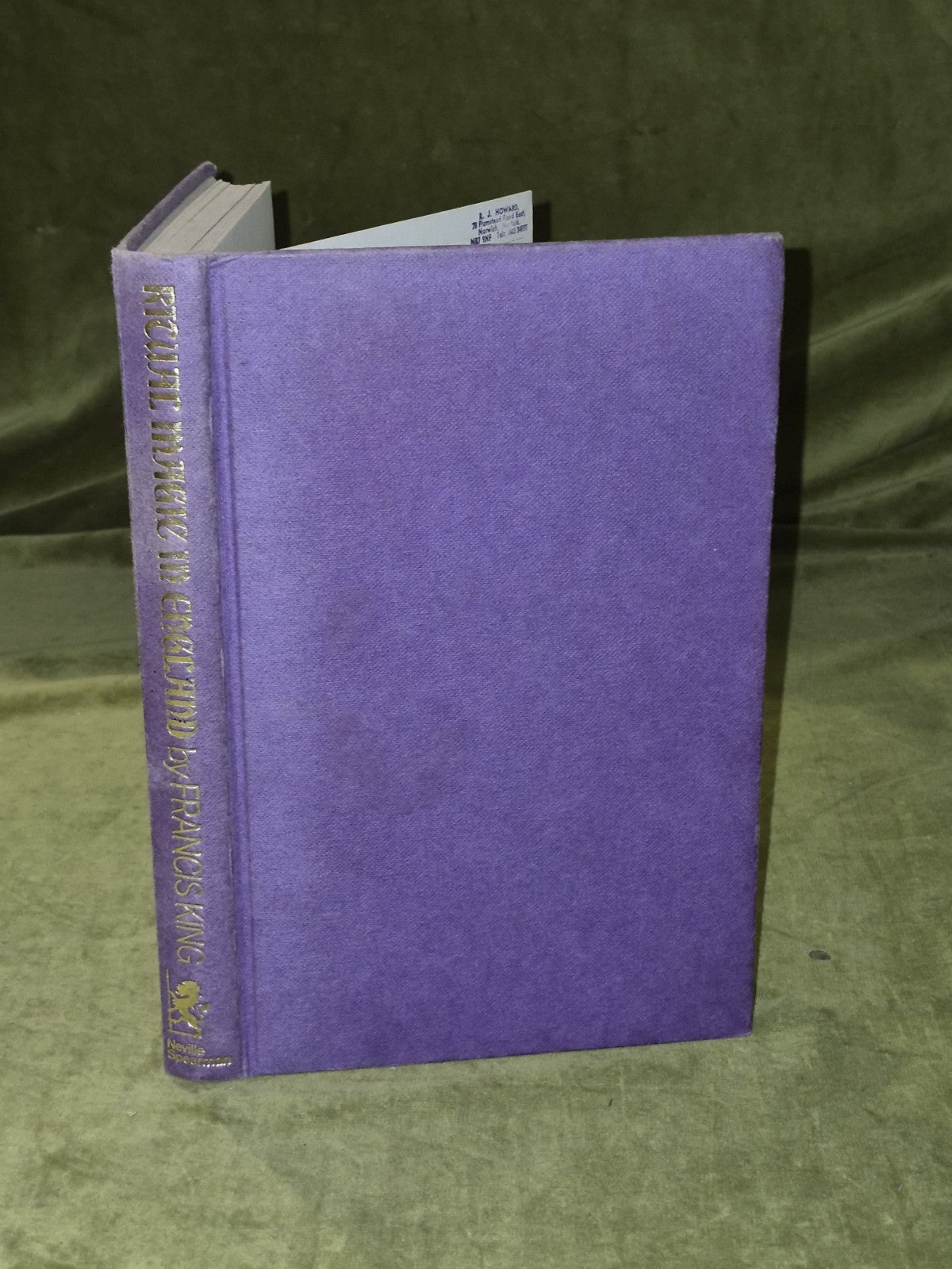 Ritual Magic In England : 1887 to The Present Day - Francis King 1970 1st Ed HB0
