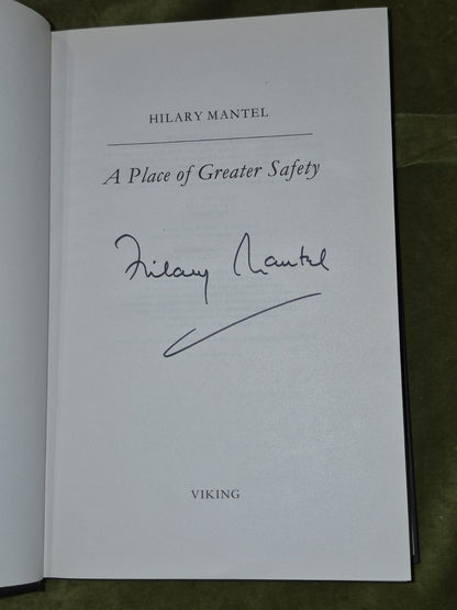 Hilary Mantel A Place of Greater Safety First Edition First Printing SIGNED Mint8