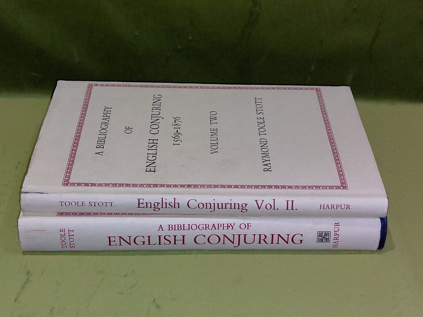 A bibliography of English conjuring (1569-1876) & (1581-1876) Vol 1 & 2 Hb Books1