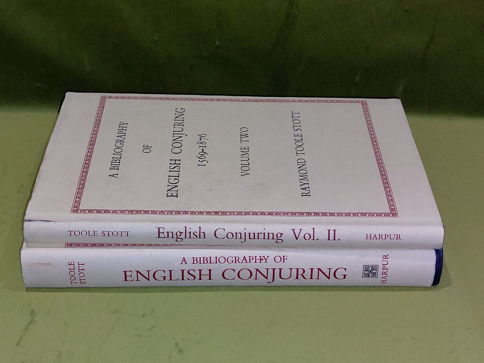 A bibliography of English conjuring (1569-1876) & (1581-1876) Vol 1 & 2 Hb Books1