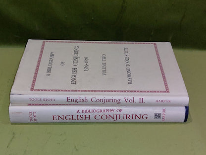 A bibliography of English conjuring (1569-1876) & (1581-1876) Vol 1 & 2 Hb Books1
