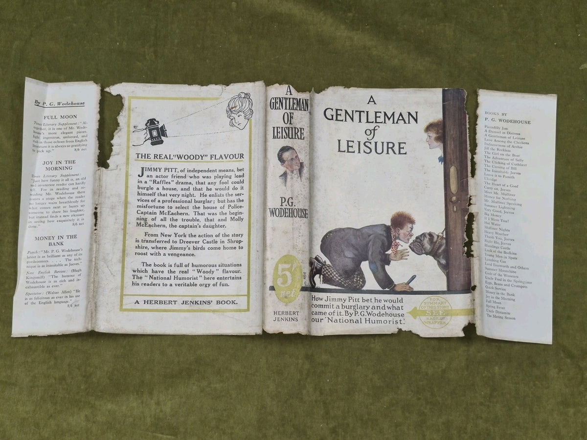 A Gentleman of Leisure Wodehouse First Edition Herbert Fourteenth Printing6