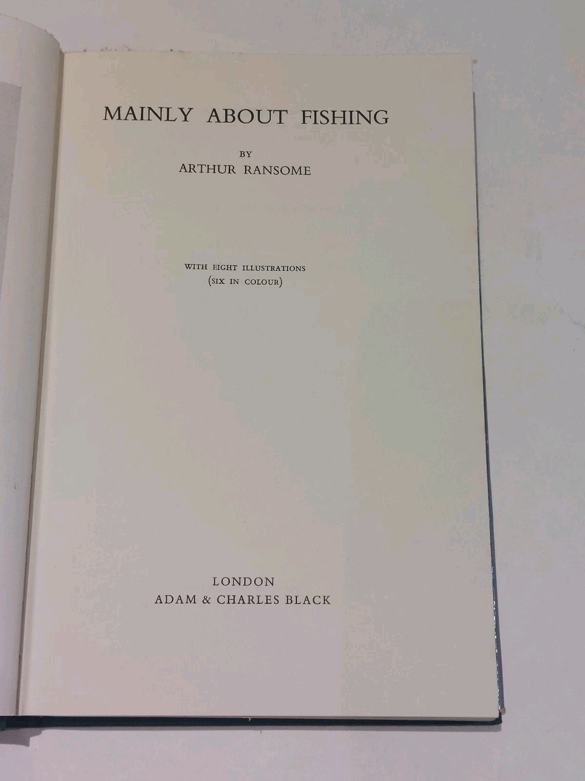 Mainly About Fishing by Arthur Ransome (1959) 1st Ed Hb Book With Dustjacket3
