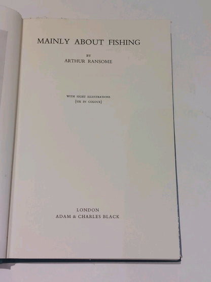 Mainly About Fishing by Arthur Ransome (1959) 1st Ed Hb Book With Dustjacket3