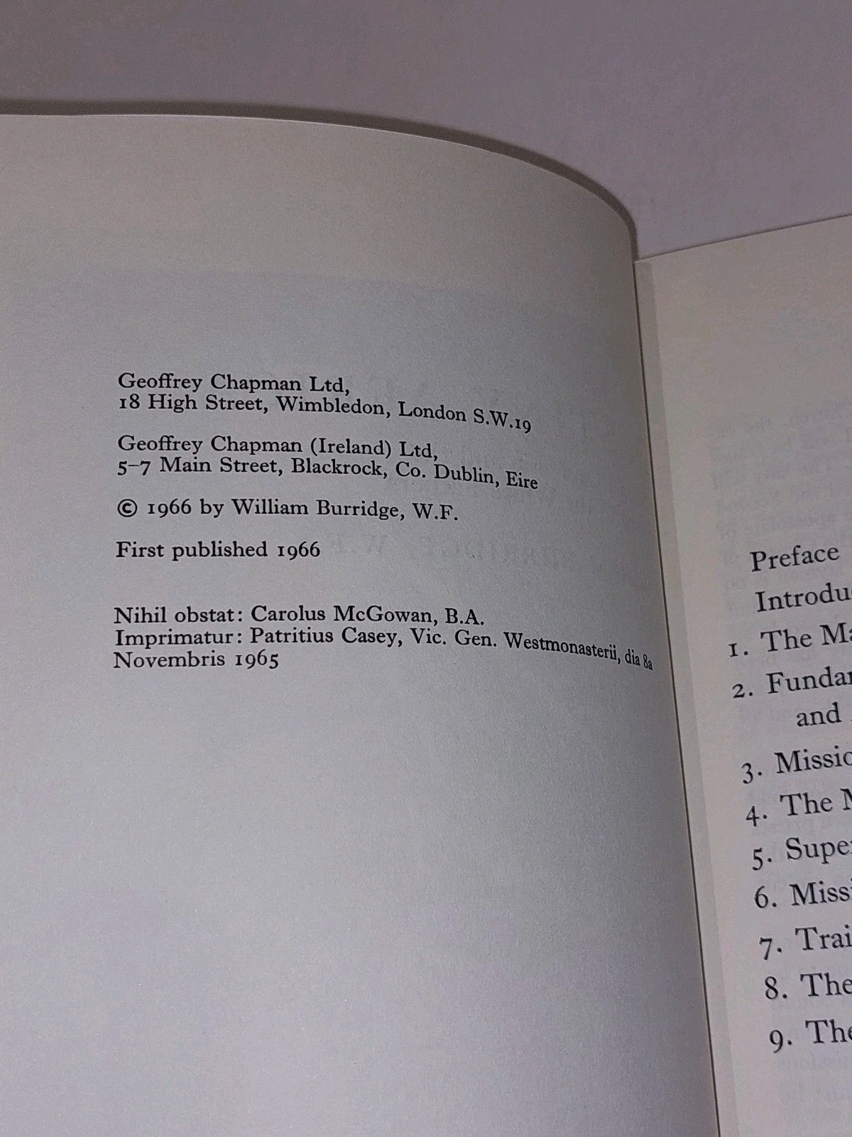 Destiny Africa By William Burridge (1966) [Geoffrey Chapman] Hb Book With Dj4