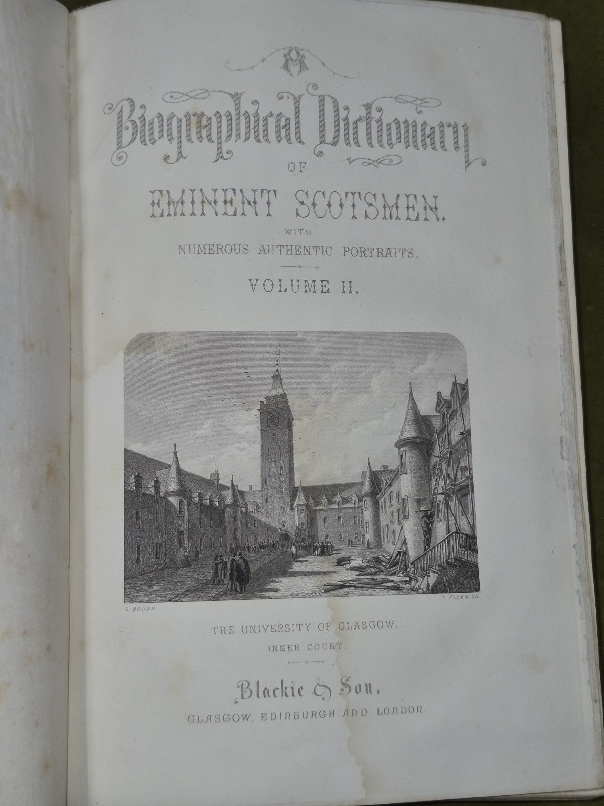 A Biographical Dictionary of Eminent Scotsmen Thomas Thomson 1868 Blackie16