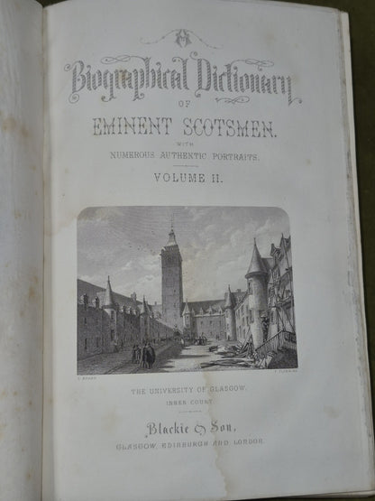 A Biographical Dictionary of Eminent Scotsmen Thomas Thomson 1868 Blackie16
