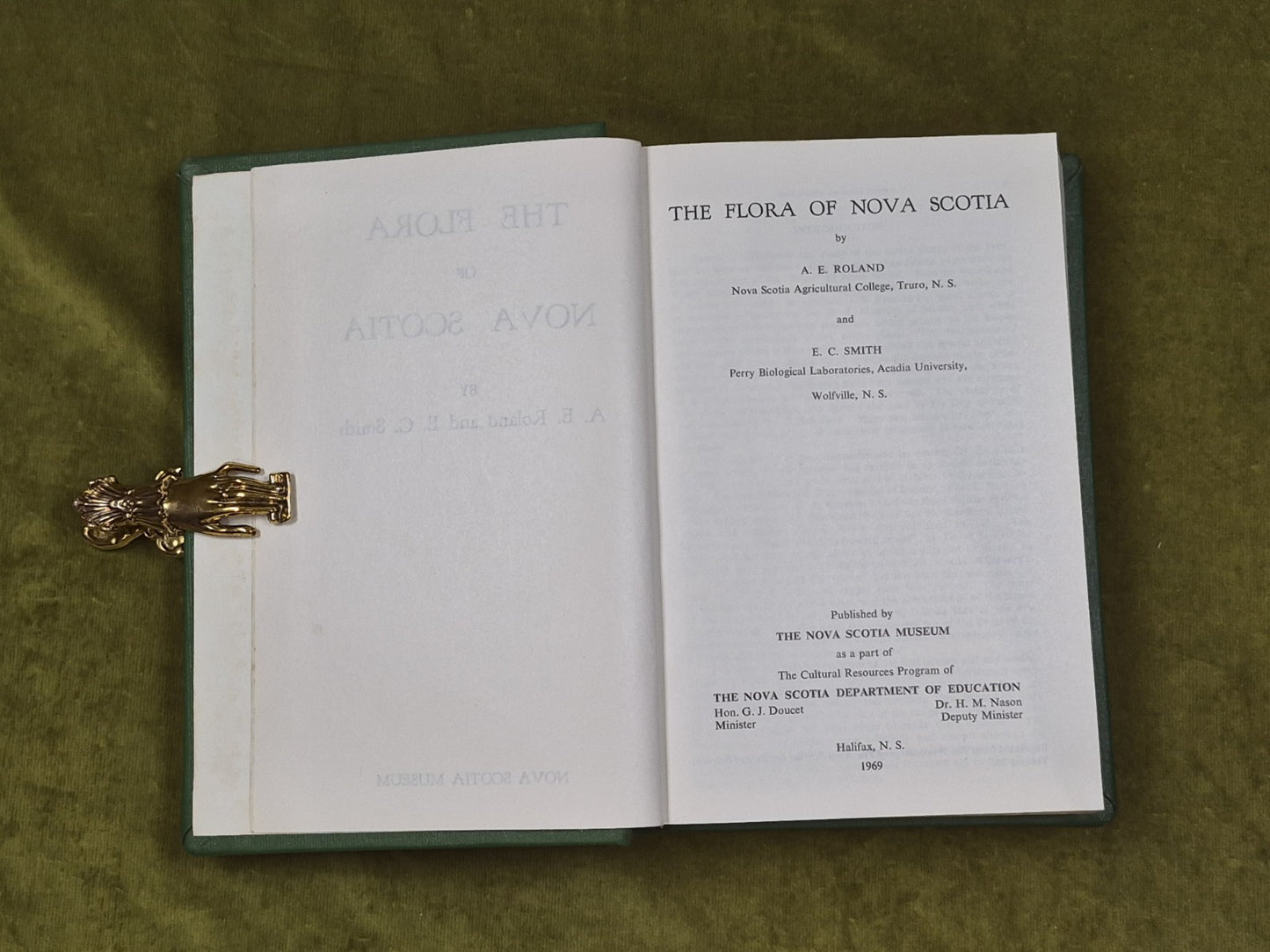 The Flora of Nova Scotia - A E Roland & E C Smith , N S Museum 1969 1st Ed HB5