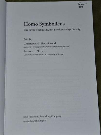 Homo Symbolicus: The Dawn of Language, imagination (2011) Henshilwood, d'Errico3