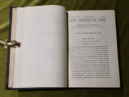 Acta Apostolicae Sedis. Commentarium Officiale -  Annus VII - Volume VII - 19157