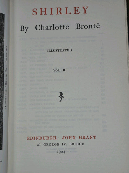 The Novels of the Sisters Bronte John Grant 1924 Edinburgh Incomplete 6 Volumes4