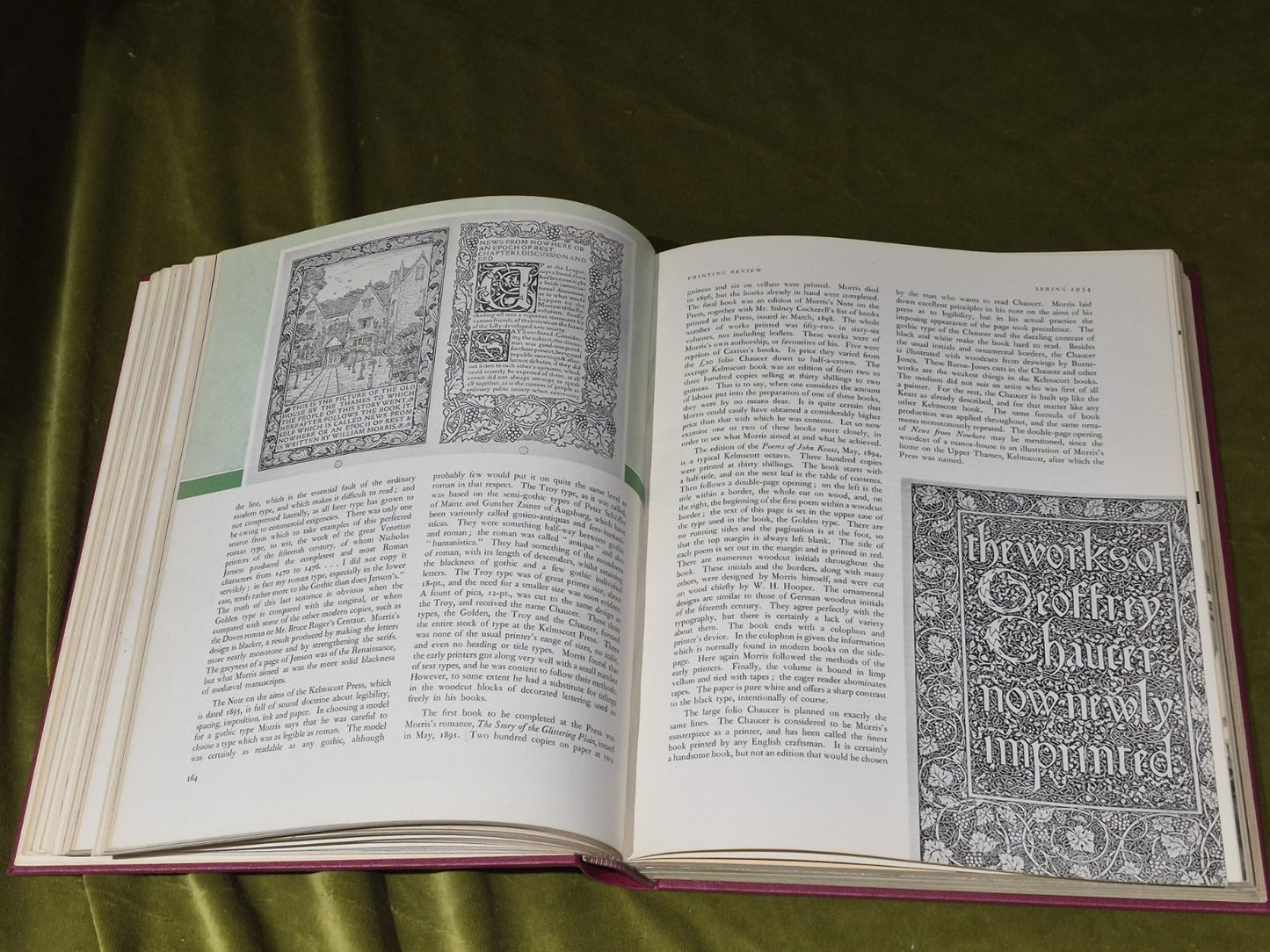 Printing Review Magazine - Bound Volume Of 8 Quarterly From 1933 - 35 7