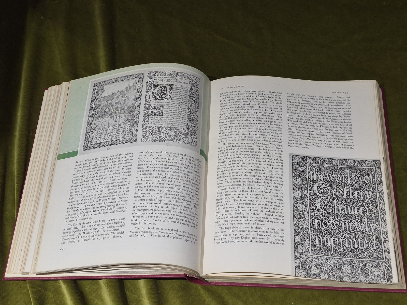 Printing Review Magazine - Bound Volume Of 8 Quarterly From 1933 - 35 7