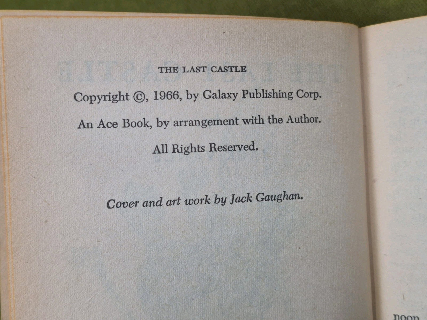 Jack Vance The Last Castle 1966 Ace Paperback4