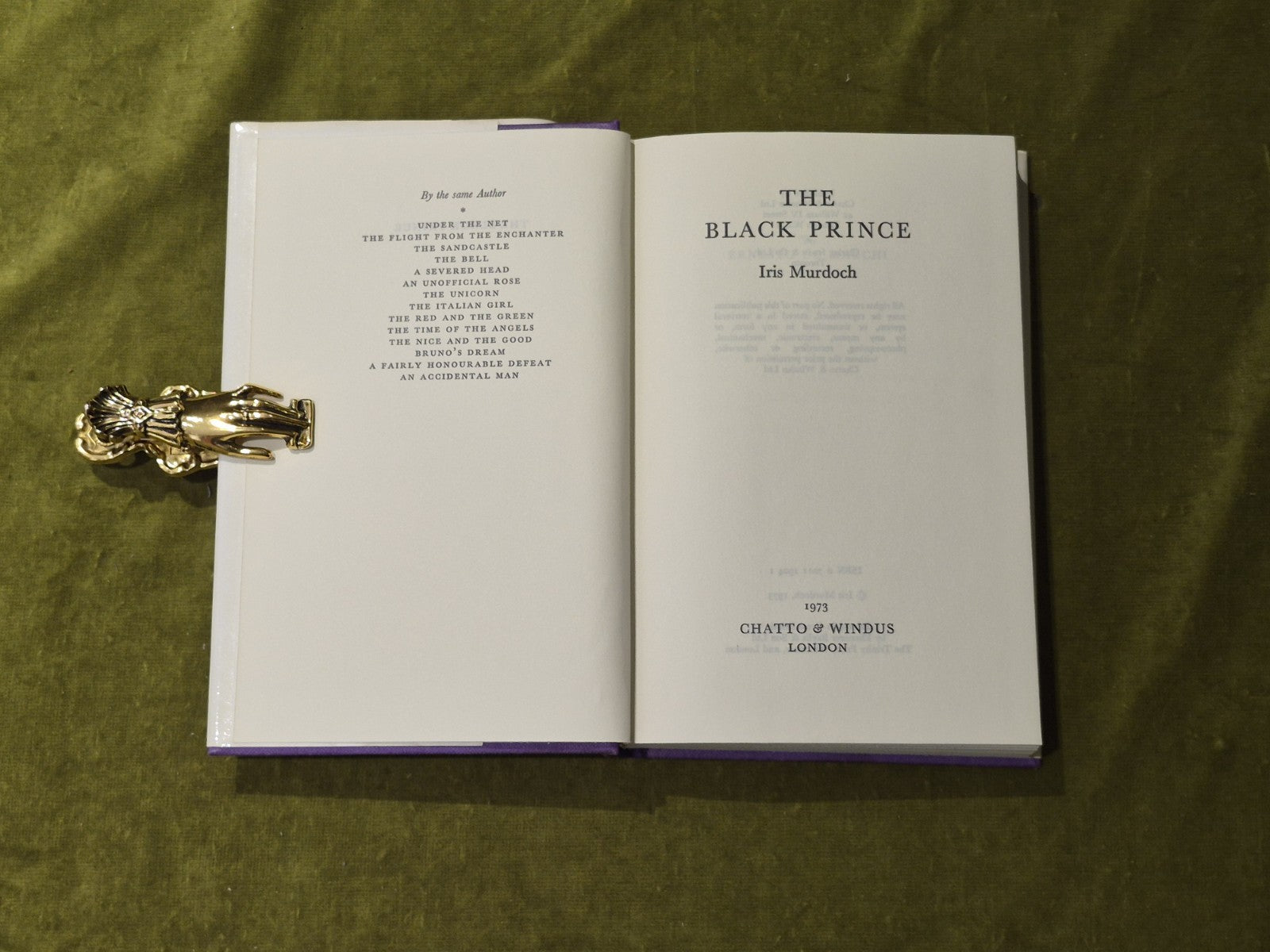 The Black Prince - Iris Murdoch , Chatto & Windus 1973 1st HB DJ VGC4
