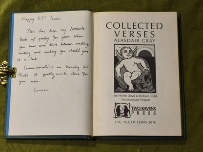 Alasdair Gray - Collected Verses 2010 hardback3