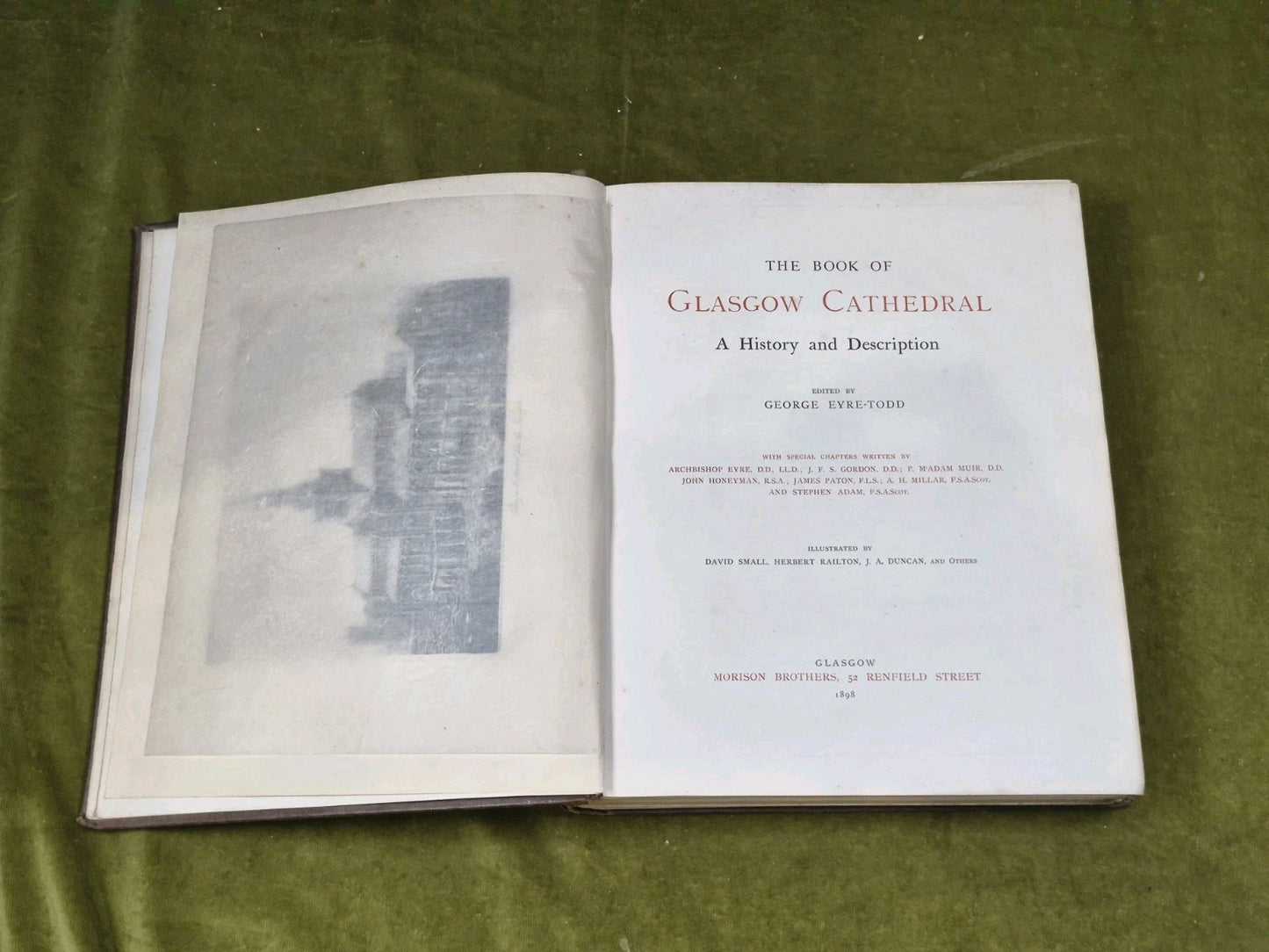 The Book of Glasgow Cathedral - George Eyre-Todd , Morison Brothers 1898 1st8