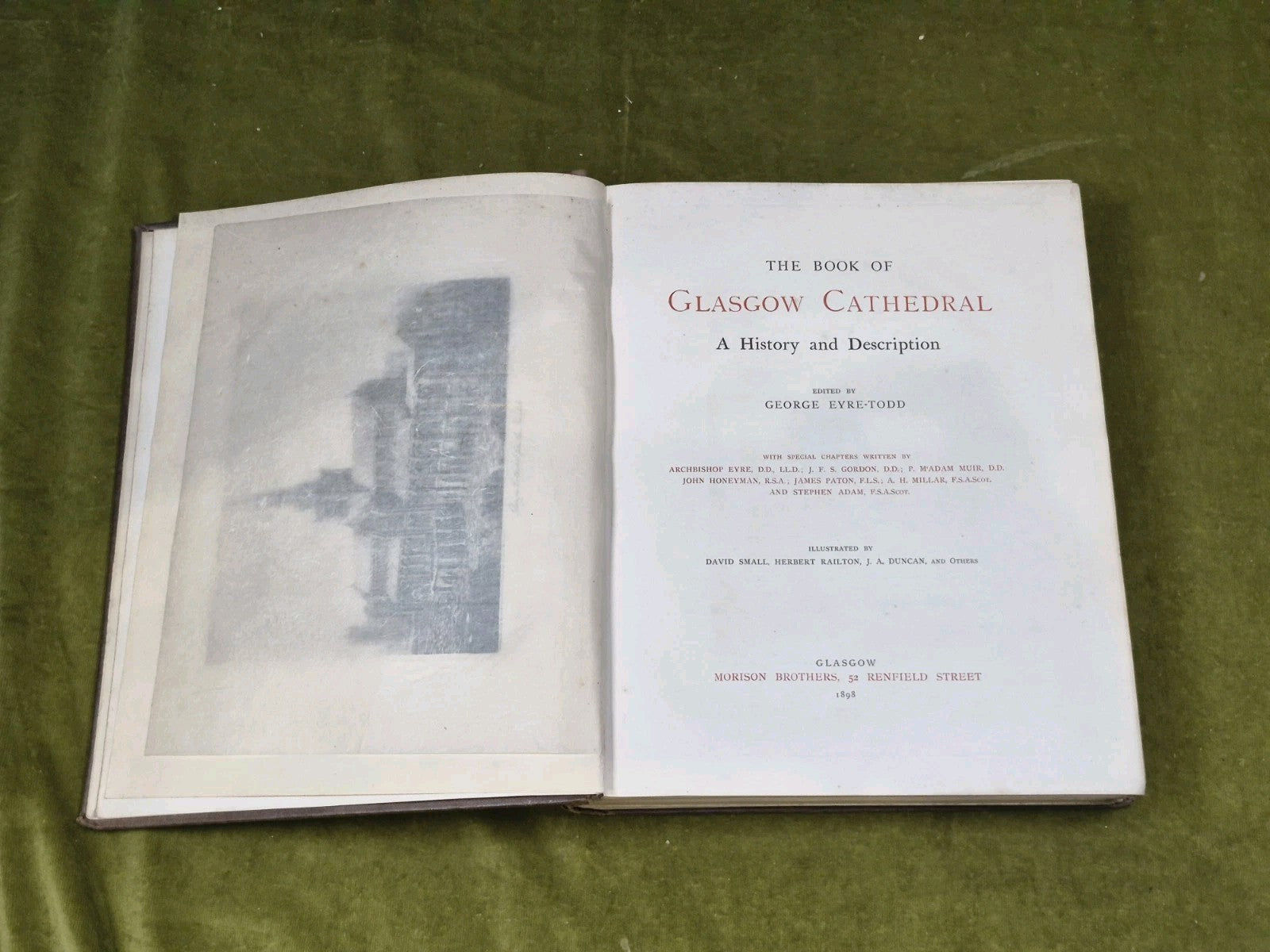 The Book of Glasgow Cathedral - George Eyre-Todd , Morison Brothers 1898 1st8