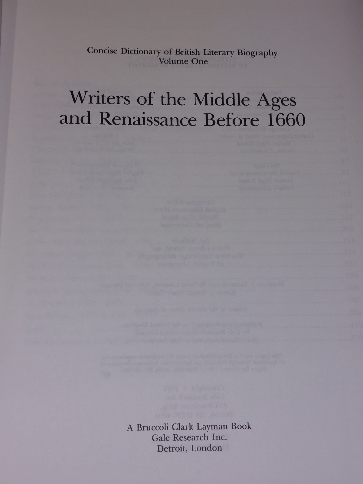 Concise Dictionary of British Literary Biography, 8 Volume Set (1992)7
