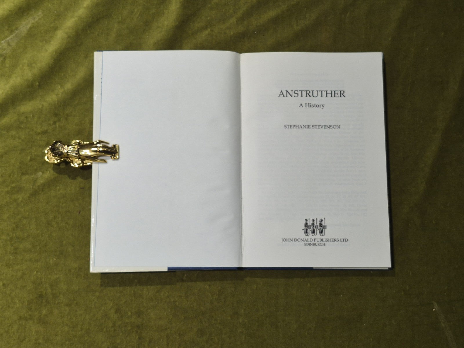 Anstruther: A History - Dr. Stephanie Stevenson , John Donald 1989 HB DJ3