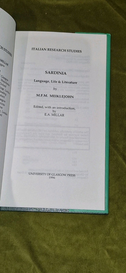 Sardinia: Language, Life & Literature (1996) Mieklejohn1