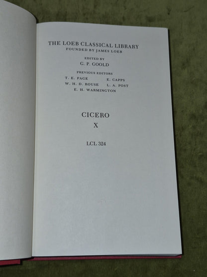 Cicero In Catilinam Murena, Sulla I-IV Trans. Macdonald (1996) Loeb Classical6