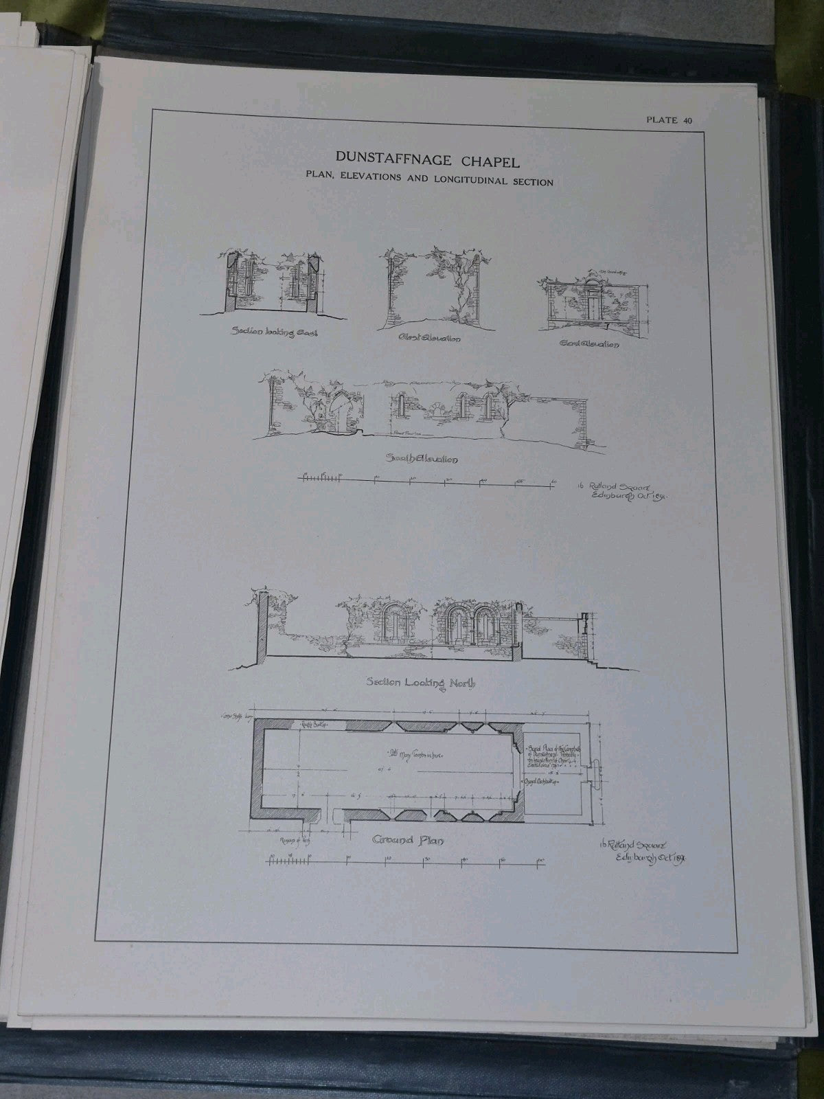 Examples Of Scottish Architecture From The 12th to 17th Century By Anderson 19219