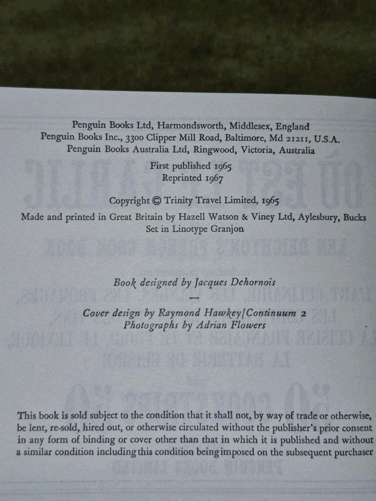 Penguin Cookbooks - Len Deighton In Slipcase Ou Est Le Garlic & Action Cook Book4