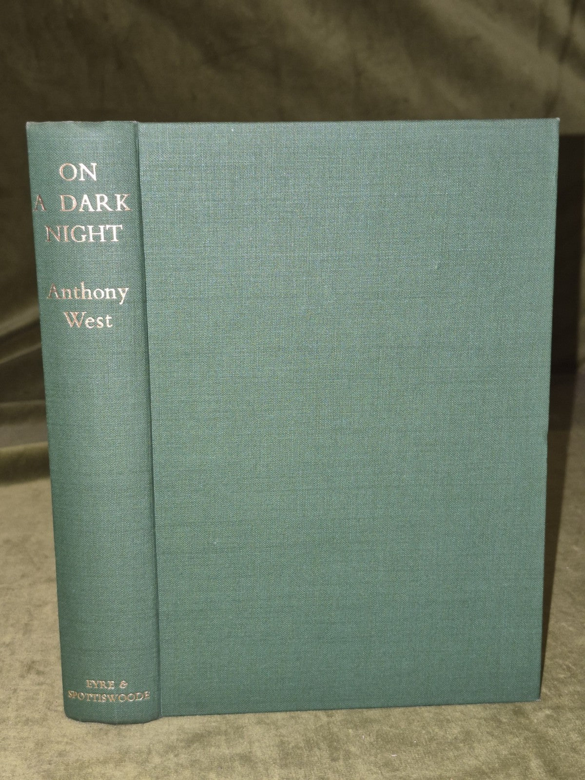 On A Dark Night Anthony West First Edition 1949  Dustjacket4