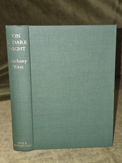 On A Dark Night Anthony West First Edition 1949  Dustjacket4