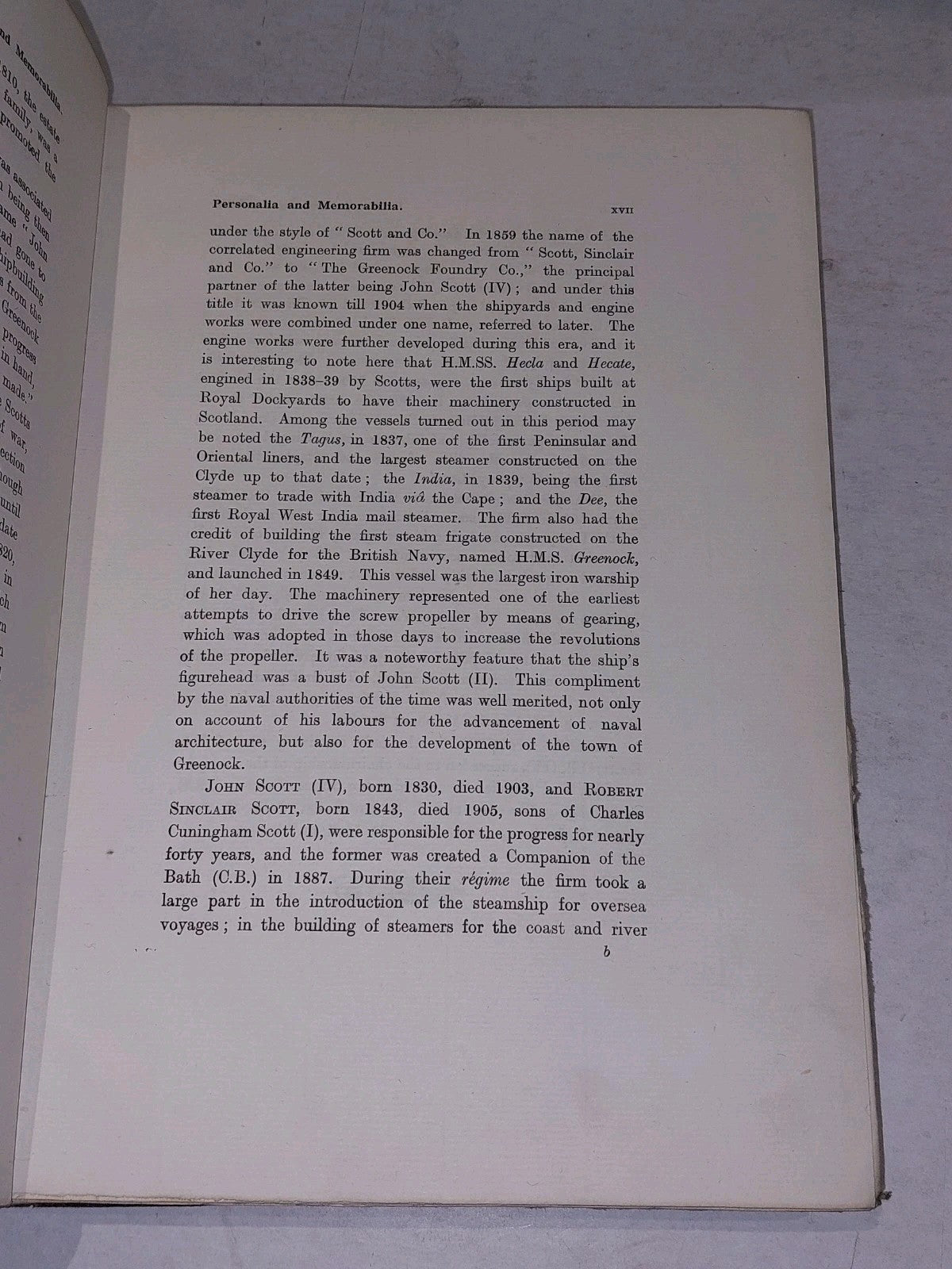 Two Centuries Of Ship Building. Scotts At Greenock. 1920 Hbk.5
