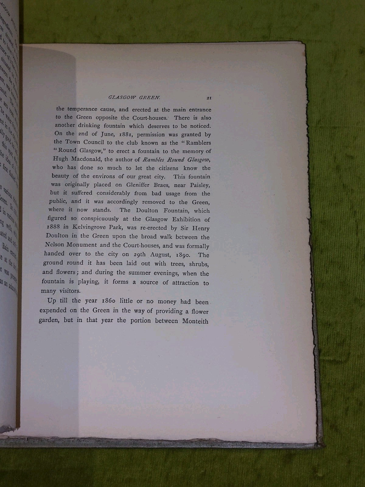 Glasgow Public Parks By Duncan M'Lellan (1894) [John Smith] Hb Book4
