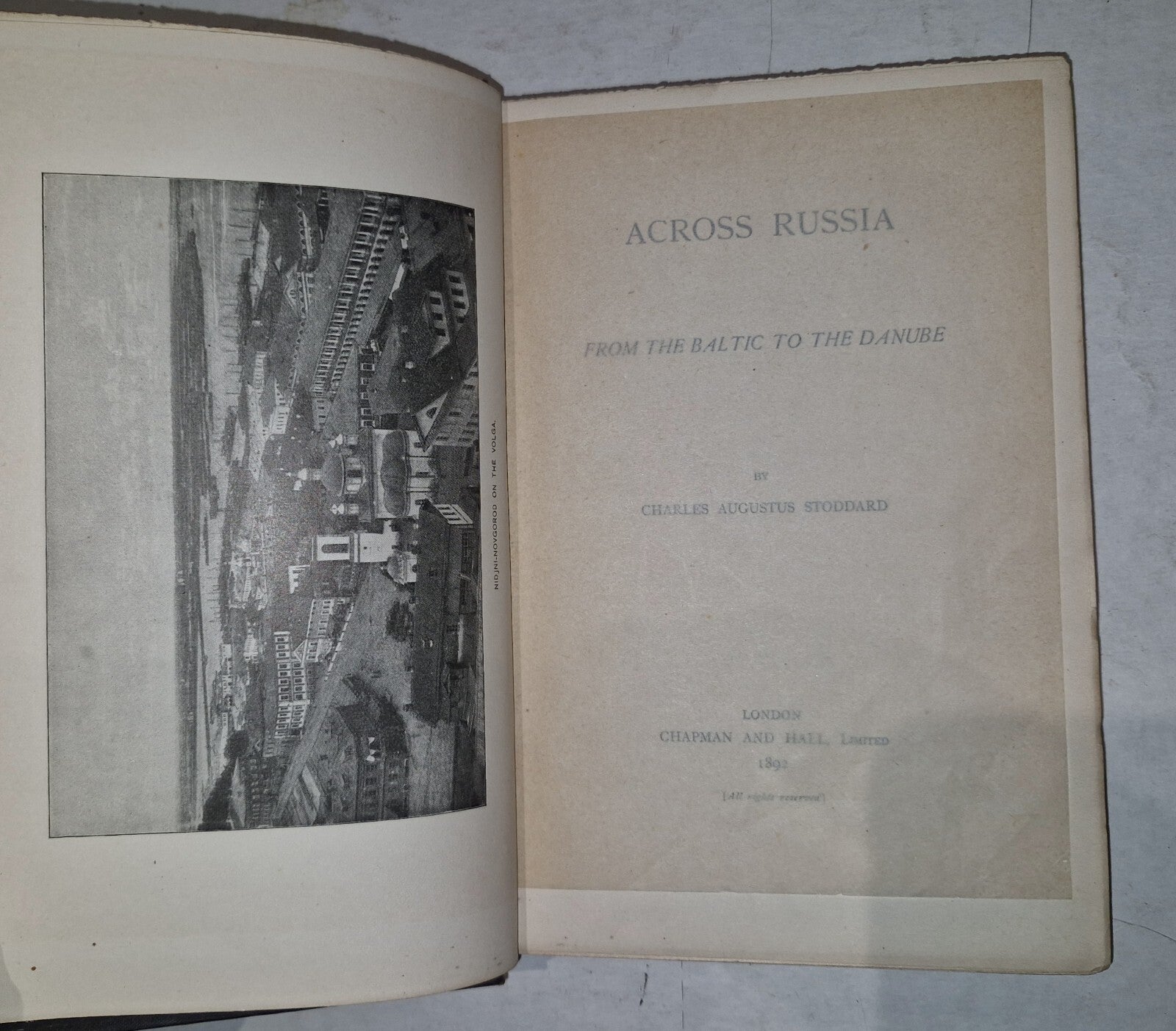 Across Russia  from the baltic to the Danube. Charles Augustus Stoddart. 1892.2