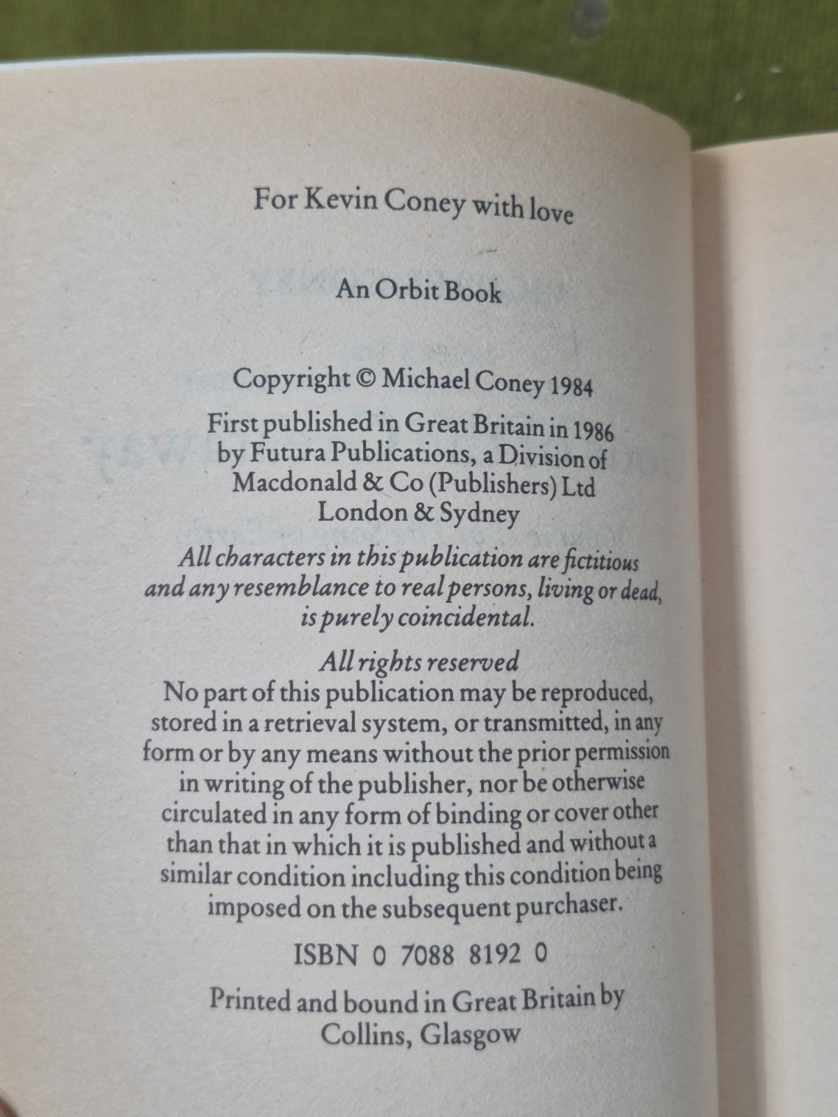 Michael Coney The Song of Earth Trilogy First Orbit Editions Paperback9