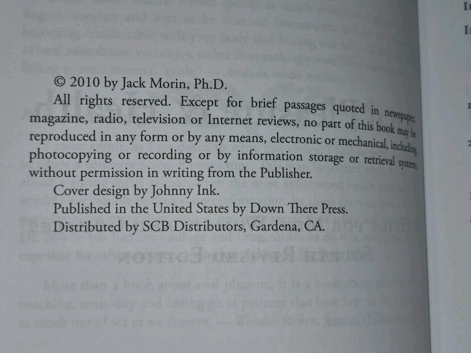 Anal Pleasure and Health Jack Morin 4th Revised Edition4