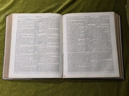 John Brown’s Self Interpreting Bible. Both Volumes (complete) Blackie Circa 18458