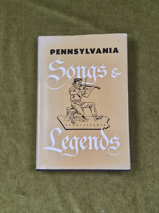 Pennsylvania Songs and Legends -George Korson , John Hopkins 2nd 1960 HB DJ0