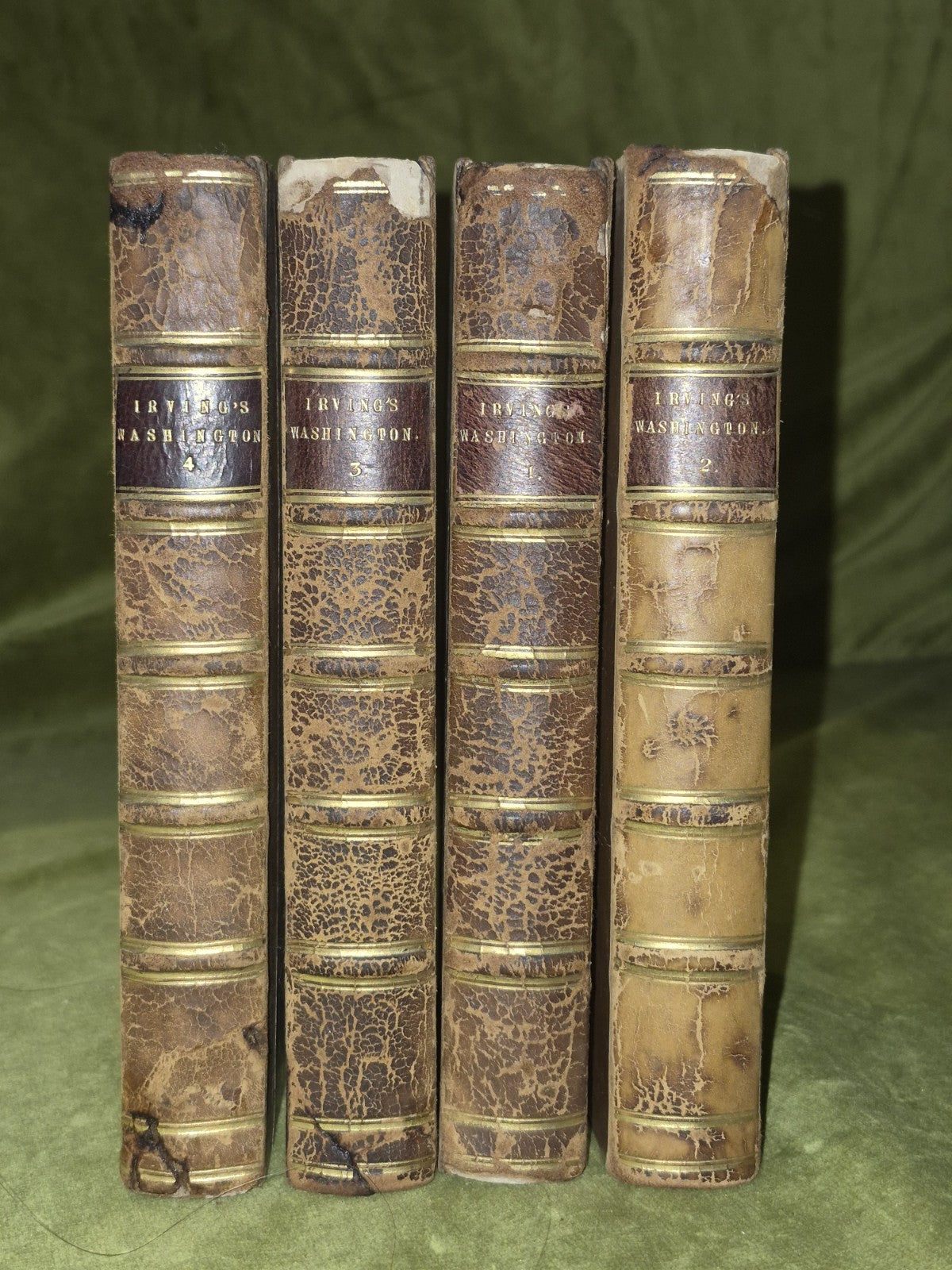 The Life of George Washington (1855-1857 in 4 volumes) Washington Irving London1