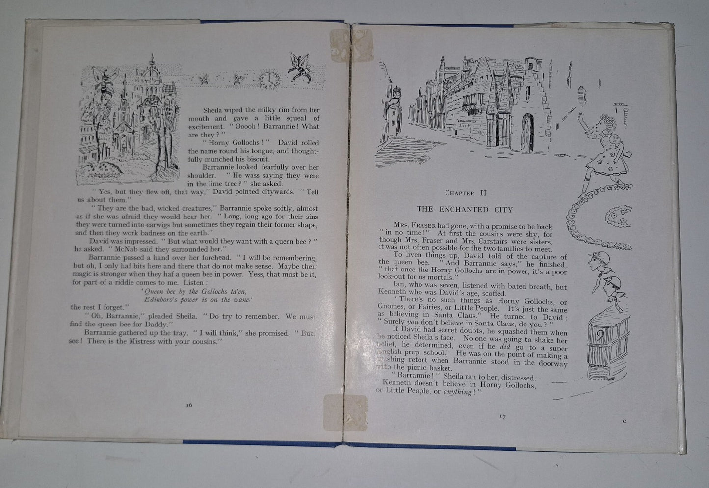 THE ENCHANTED CAPITAL OF SCOTLAND JESSIE M KING ILLUSTRATED  1945 1st Edition.11