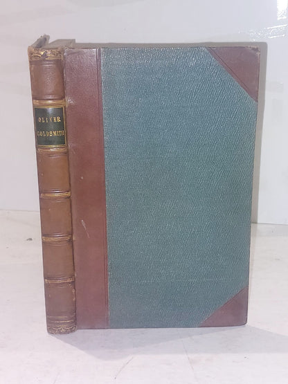 Oliver Goldsmith A Biography by Washington Irving 1850 Quarter Leather Hb0