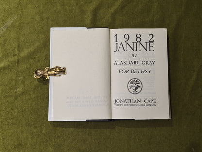 1982 Janine - Alasdair Gray - Jonathan Cape 1984 1st HB DJ4