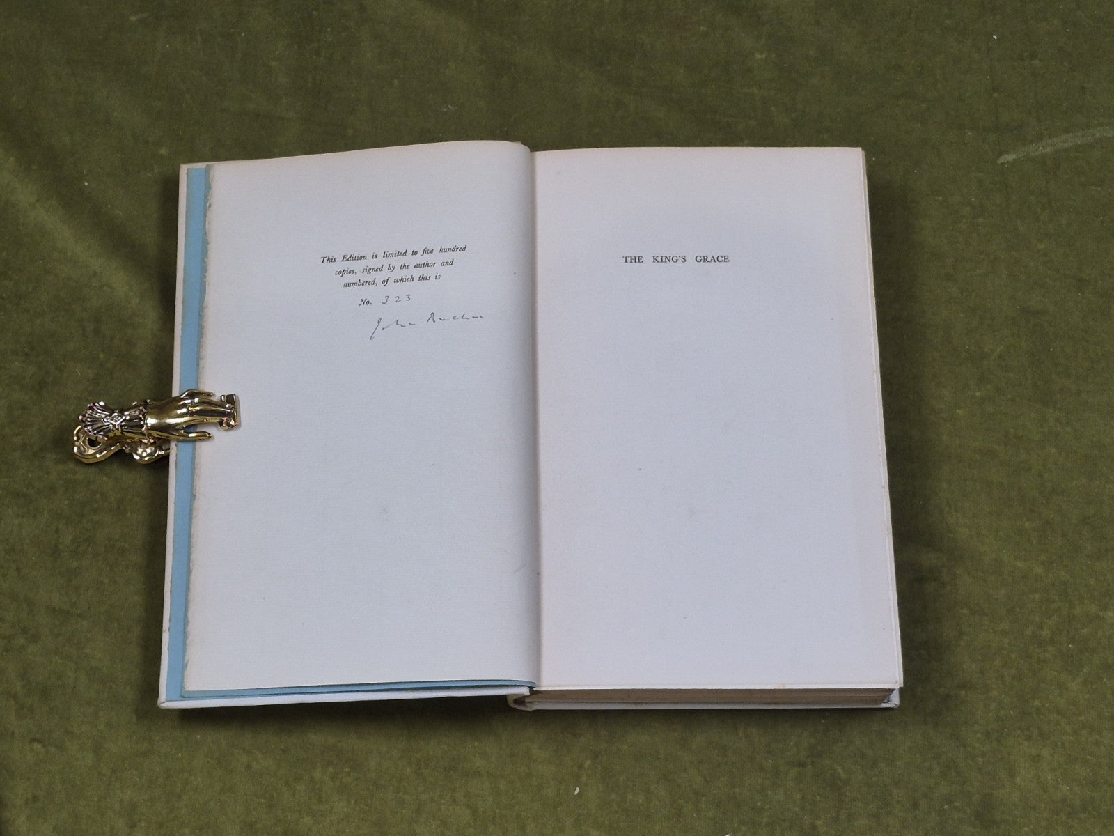 The Kings Grace By John Buchan Signed Limited First Edition 323/5004