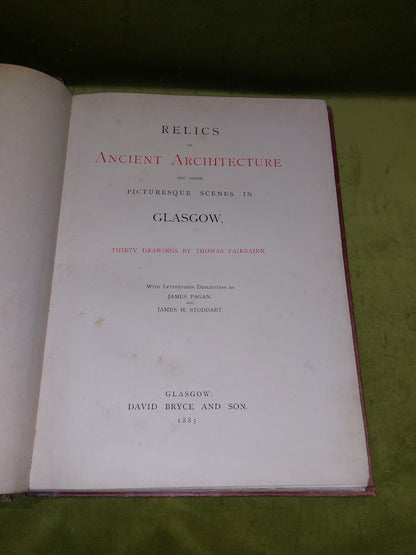 Relics of Ancient Architecture and other Picturesque Scenes in Glasgow (1885)5