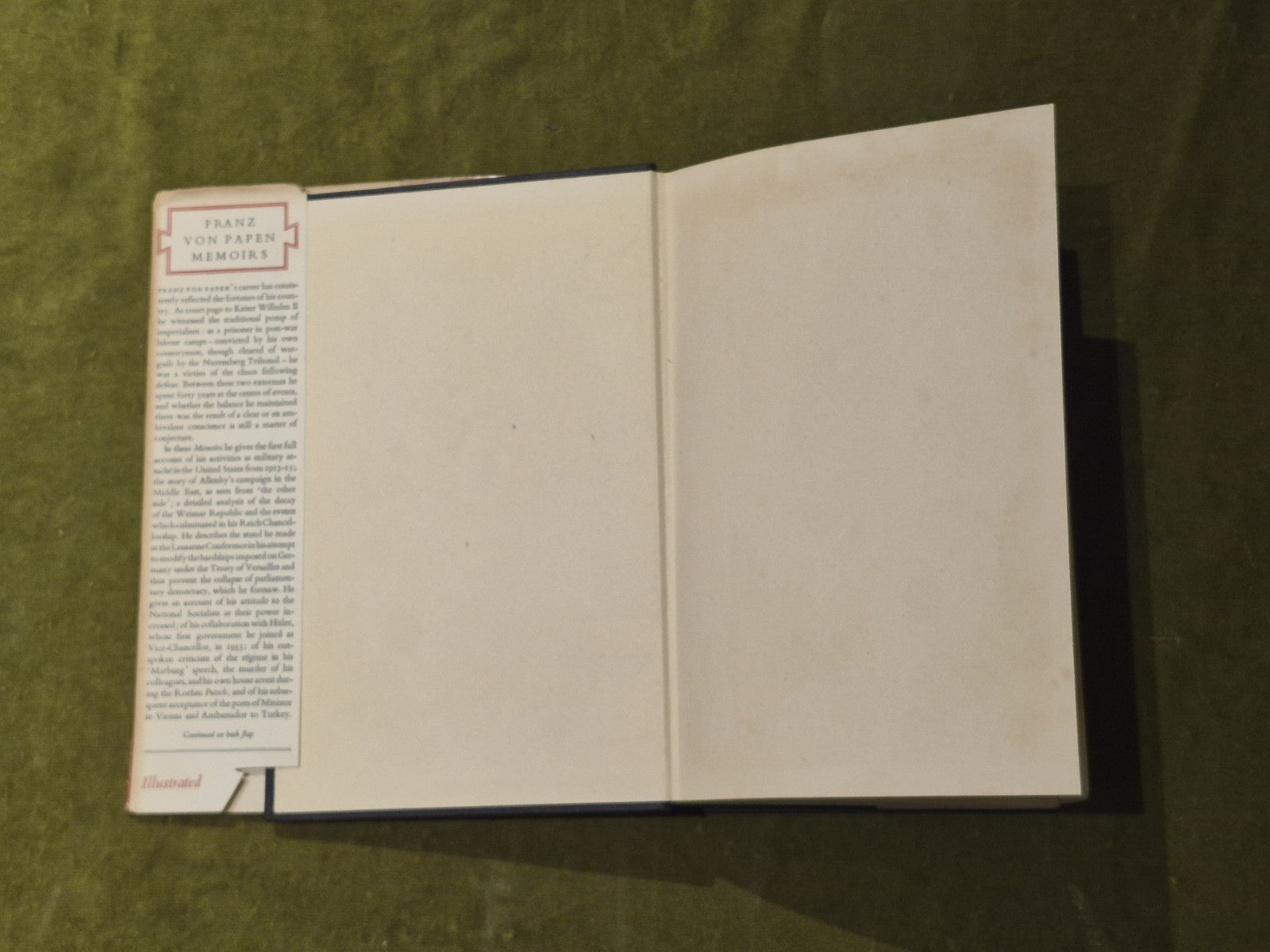 Franz Von Papen - Memoirs - 1st UK Ed. Andre Deutsch 1952 2nd Impression3