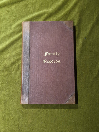 Family Records - Robert Reid 1912 2nd Hardcover0